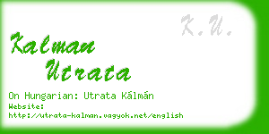 kalman utrata business card